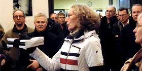 protest tegen plan windpark Papenslagweg te Lochem